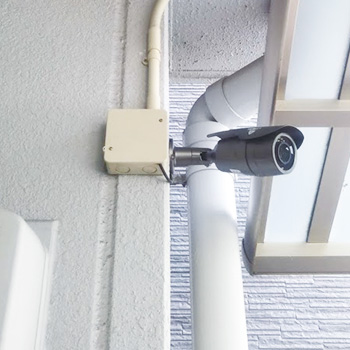 栃木市の一軒家で防犯カメラを設置