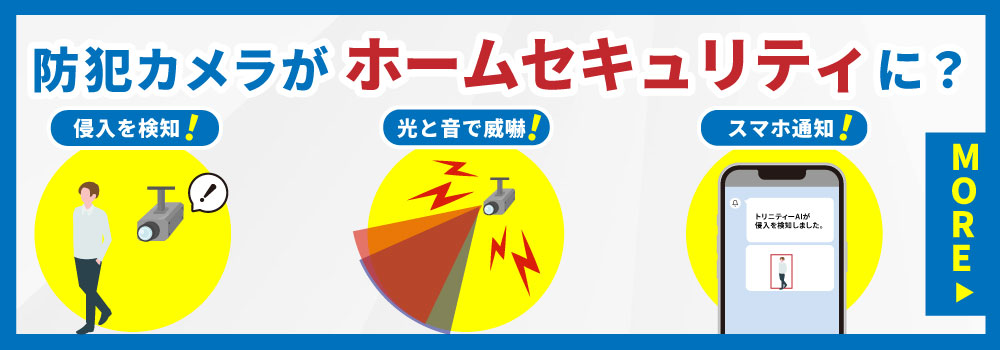 ホームセキュリティになる防犯カメラ