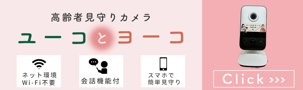 インターネット環境不要・工事不要の見守りカメラ「ユーコとヨーコ」