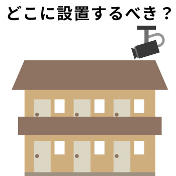 意味のある防犯カメラ設置場所は？
