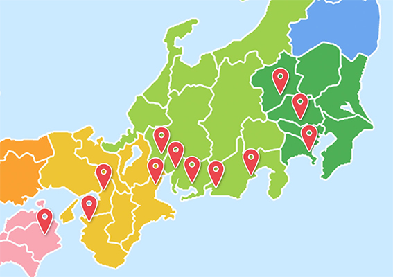 防犯カメラセンター 関東・中部・関西の各拠点