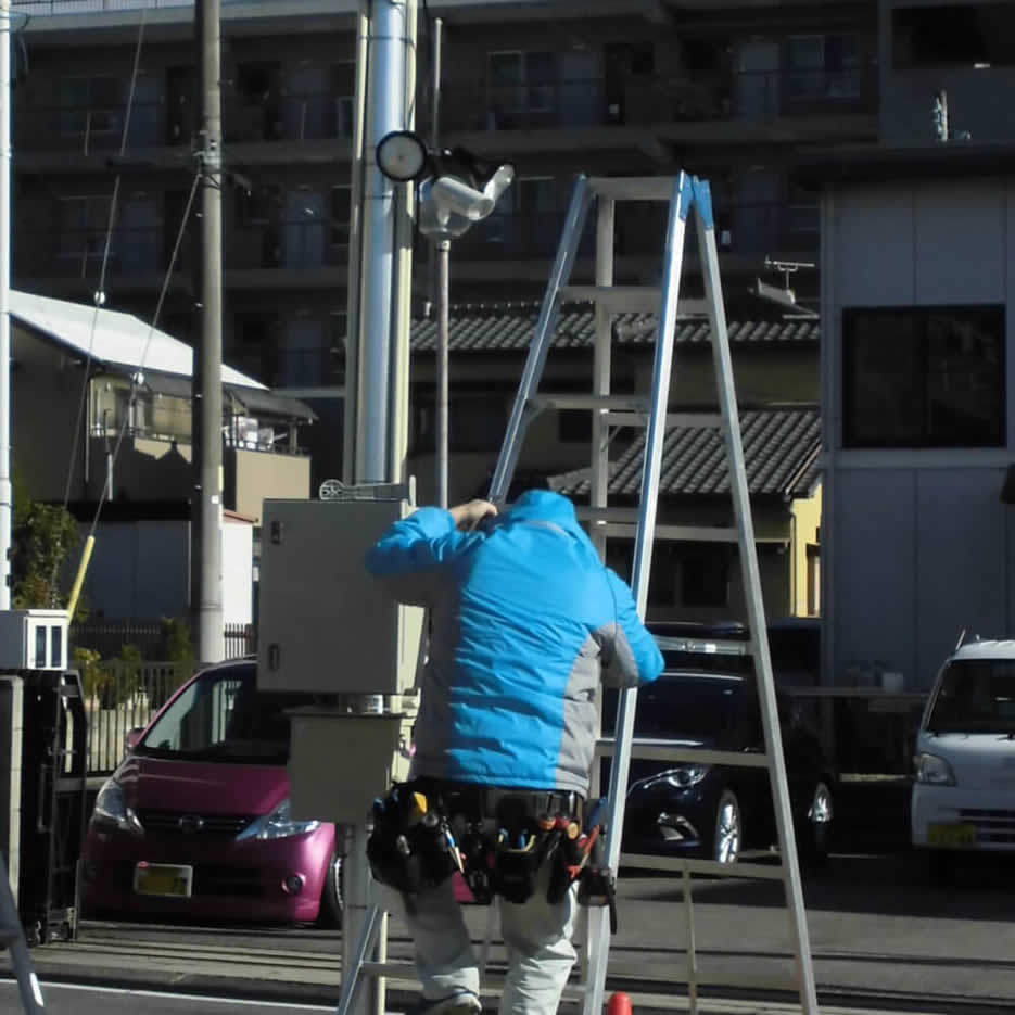 足立区防犯カメラ設置完了