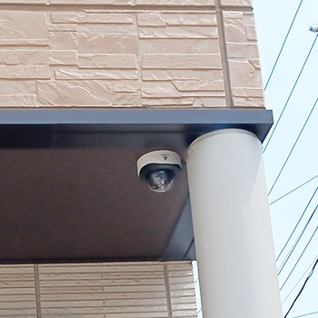 坂東市の戸建住宅に設置した防犯カメラ