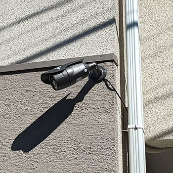 銚子市の戸建てに設置した防犯カメラ
