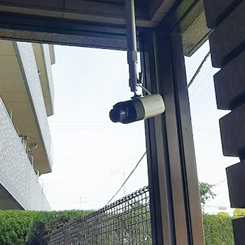 栃木市のマンションで防犯カメラを設置