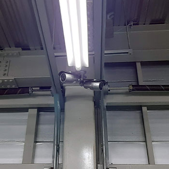 日立市の工場に設置した防犯カメラ