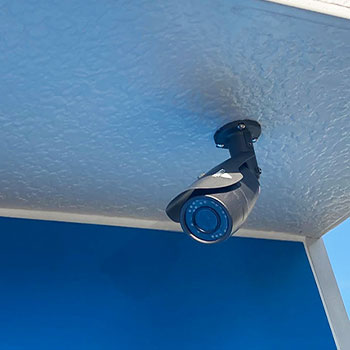 印西市の新築戸建てに設置した防犯カメラ