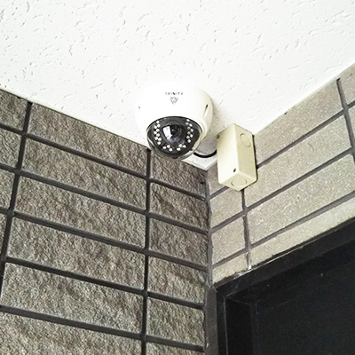 栃木県鹿沼市のアパートで防犯カメラを設置