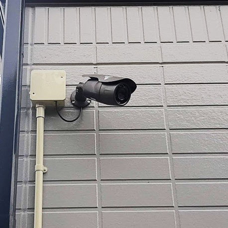 かすみがうら市のお客様自宅で設置した防犯カメラ