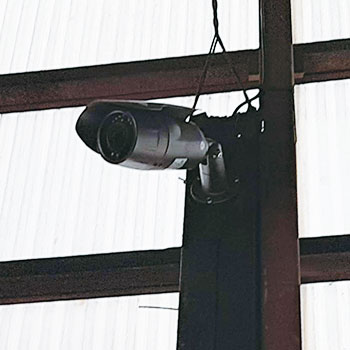 みどり市の工場への防犯カメラ工事