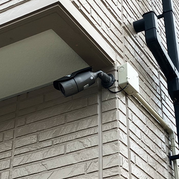 大網白里市の戸建てに防犯カメラ設置