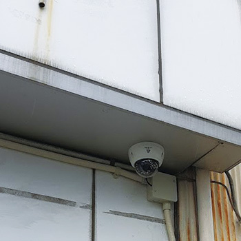 小山市の一軒家で防犯カメラ設置工事