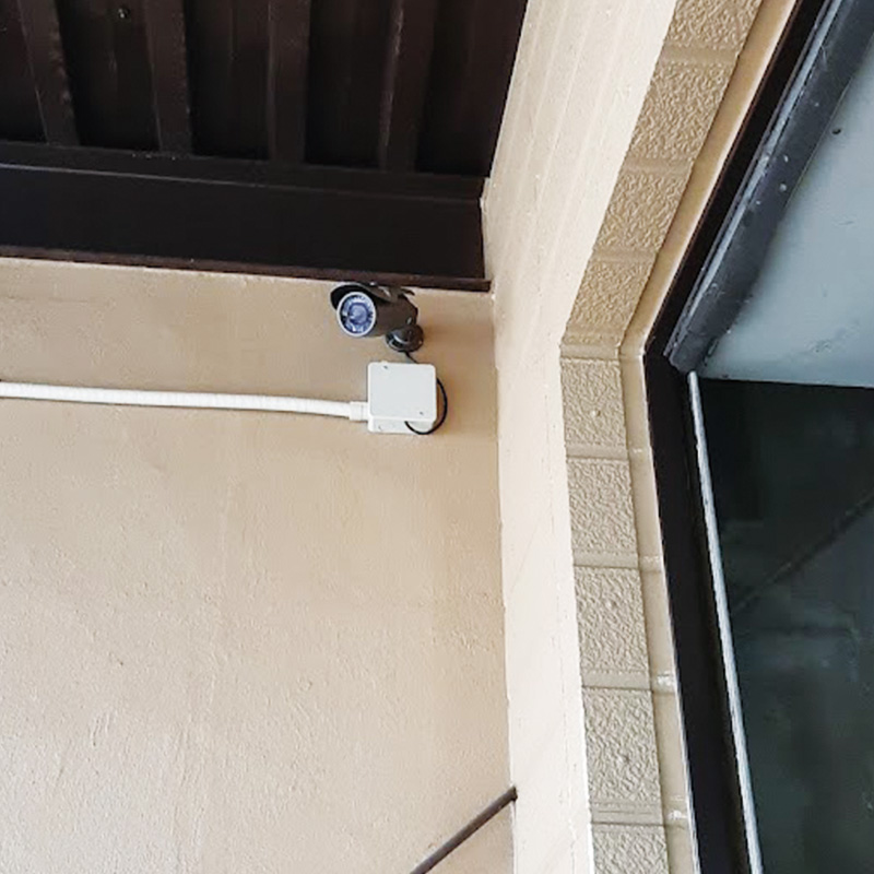 小山市のマンションで防犯カメラを設置