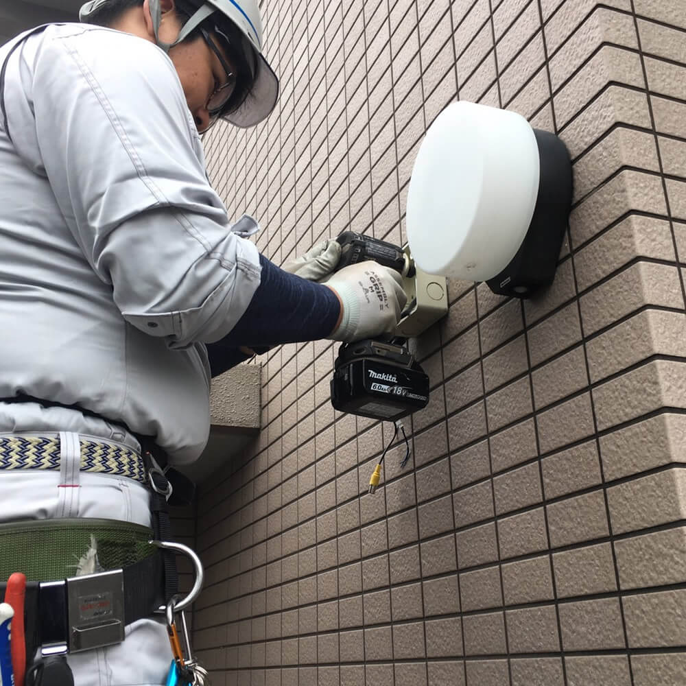 新宿区高田馬場マンション防犯カメラ設置