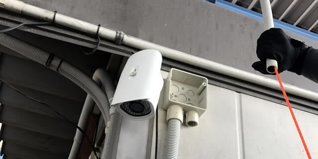 東京　工場の防犯カメラ