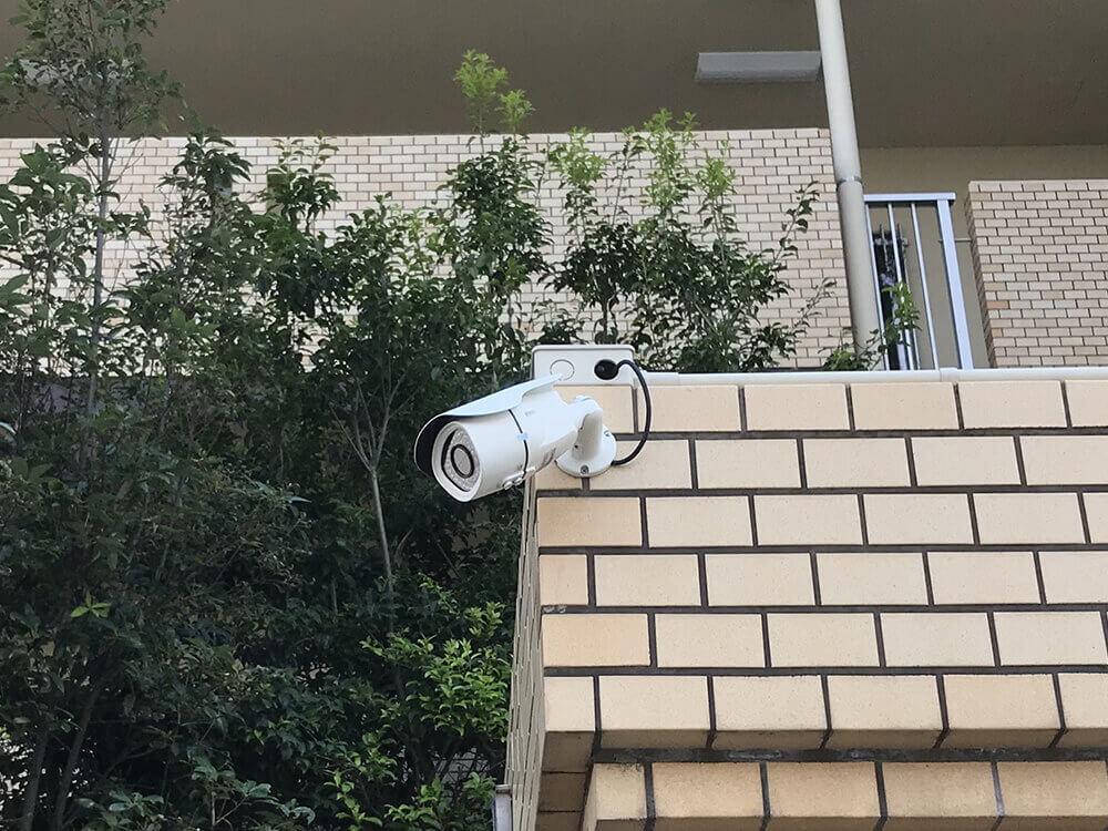 豊島区の個人宅で防犯カメラの設置
