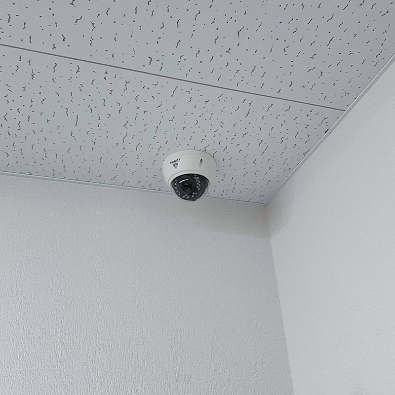 宇都宮市のオフィス室内の防犯カメラ