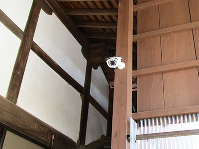 お寺・神社の防犯カメラ