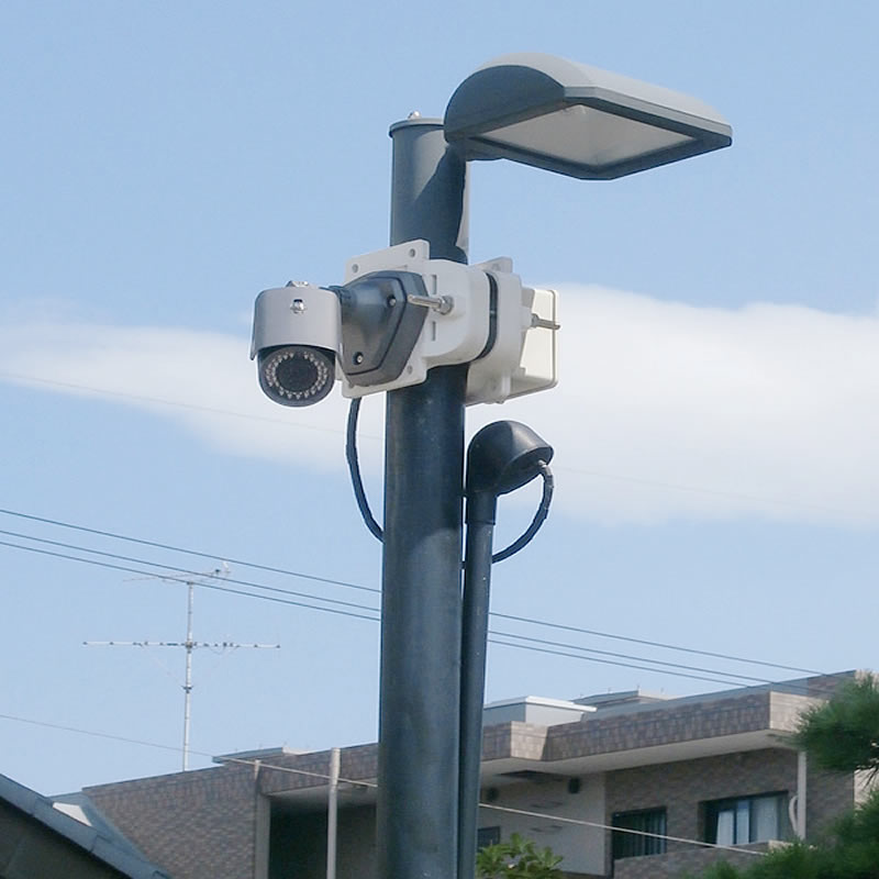 杉並区マンション駐車場の防犯カメラ