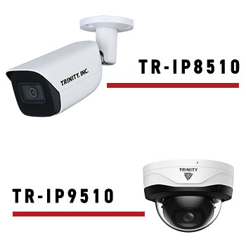 500万画素バレットカメラ「TR-IP8510」／500万画素ドームカメラ「TR-IP9510」