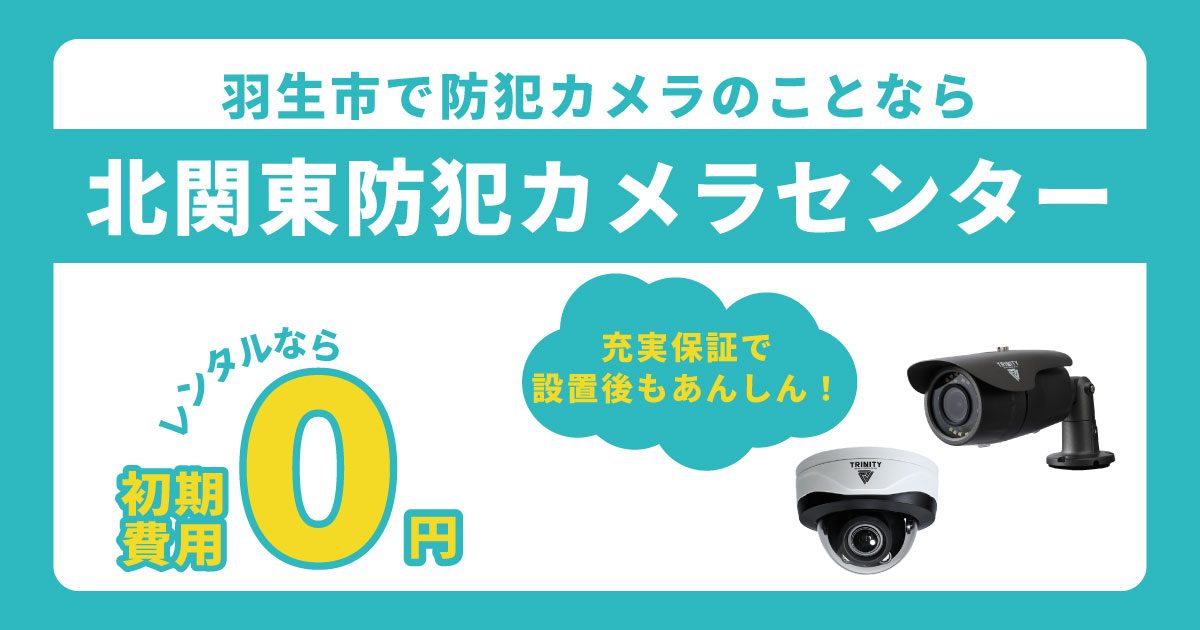 羽生市の防犯カメラ設置について
