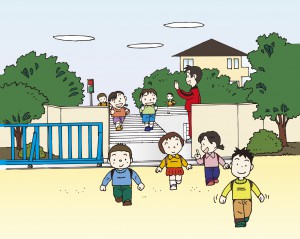 校門や扉に電気錠
