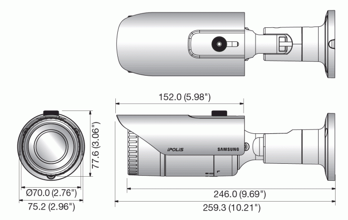 ２００万画素防犯カメラSNO-L6083krn