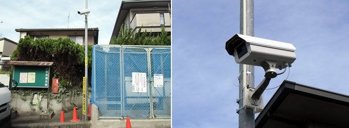 街頭防犯カメラ「TH-RW1521IP」設置例