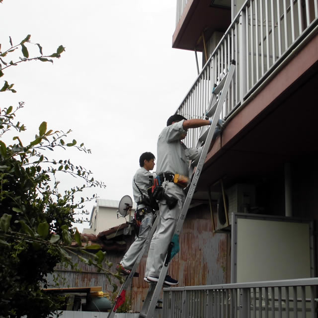 相模原市アパートカメラ工事