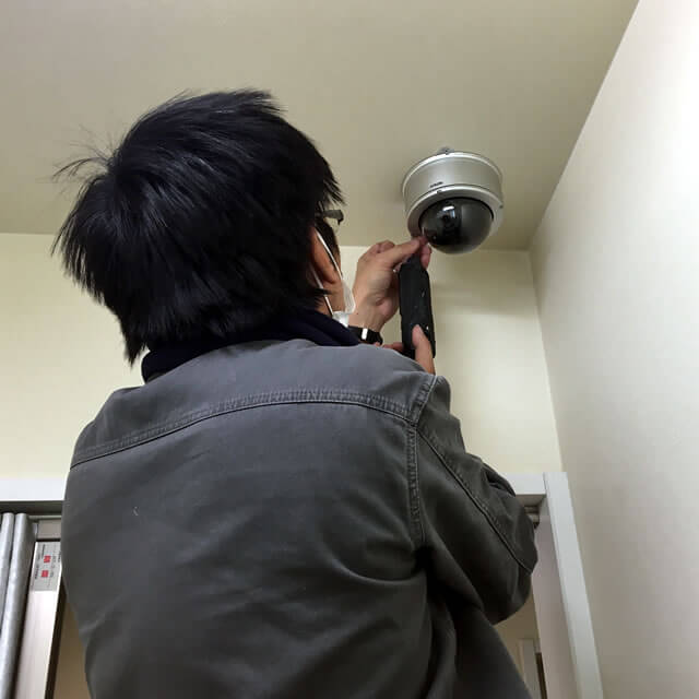 横浜市の防犯カメラ修理工事